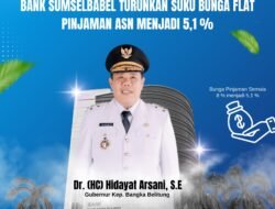 Atas Dorongan Gubernur Babel, Bank Sumsel Babel Turunkan Suku Bunga Flat Pinjaman ASN Menjadi 5,1%