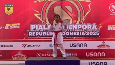 Arkan Atlet Karate Babel Boyong Dua Medali Emas Di Kejuaran Karate Internasional